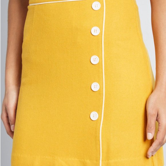Modcloth Dresses & Skirts - Modcloth Yellow Mini Skirt